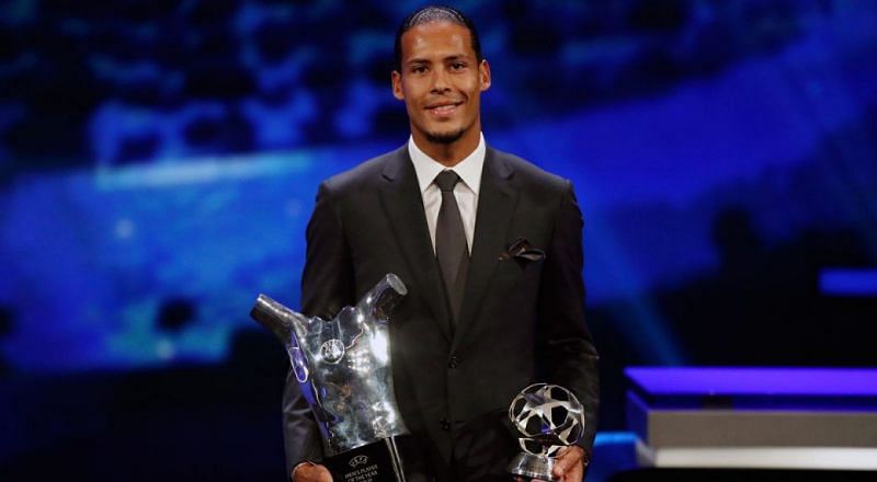 Van Dijk became the first defender to be named UEFA Best Men's Player of the Year